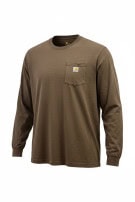 CARHARTT LONG SLEEVE T SHIRT WORKWEAR BROWN MEN PRE OWNED XXL