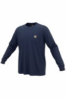 CARHARTT T SHIRT A MANICHE LUNGHE WORKWEAR NAVY UOMO PRE OWNED XXL