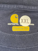 CARHARTT T SHIRT A MANICHE LUNGHE WORKWEAR NAVY UOMO PRE OWNED XXL
