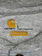 CARHARTT ΜΠΛΟΥΖΑ HENLEY WORKWEAR ΓΚΡΙ ΑΝΤΡΙΚΟ PRE OWNED L