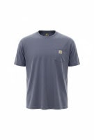 CARHARTT T SHIRT WASHED BLU GRIGIO UOMO PRE OWNED XXL