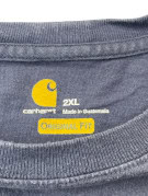CARHARTT T SHIRT WASHED BLU GRIGIO UOMO PRE OWNED XXL