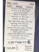 CARHARTT ΜΠΟΥΦΑΝ ΕΡΓΑΣΙΑΣ WORKWEAR ΚΑΦΕ ΑΝΤΡΙΚΟ PRE OWNED L
