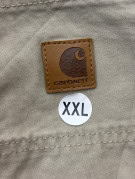 CARHARTT PANTALONI CARGO UTILITY KHAKI UOMO PRE OWNED XXL