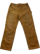 CARHARTT PANTALONI CARPENTER WORKWEAR MARRONE UOMO PRE OWNED XL
