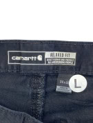 CARHARTT CARPENTER PANTS WORKWEAR BLACK MENS PRE OWNED L