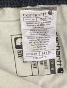 CARHARTT CARPENTER PANTS WORKWEAR BLACK MENS PRE OWNED L