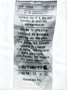CARHARTT RELAXED FIT JEANS BLUE UNISEX L