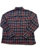 CARHARTT CAMICIA FLANELLA CHECK BORDEAUX UOMO PRE OWNED M