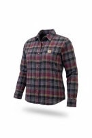 CARHARTT CAMICIA FLANELLA CHECK BORDEAUX UOMO PRE OWNED M