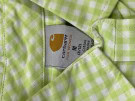 CARHARTT SHIRT GINGHAM GREEN WOMEN PRE OWNED M