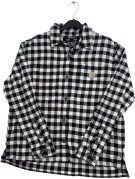 CARHARTT SHIRT WORKWEAR BLACK WHITE MENS PRE OWNED M