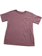 CARHARTT T-SHIRT VESTIBILITÀ AMPIA CON TASCHINO M VIOLA MELANGE UNISEX M