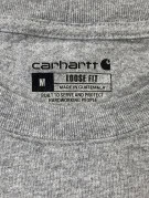 CARHARTT T SHIRT CON TASCA WORKWEAR GRIGIO MELANGE UOMO PRE OWNED M
