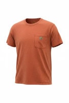 CARHARTT T SHIRT CON TASCA WORKWEAR ARANCIO RUGGINE UOMO PRE OWNED L