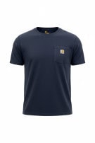CARHARTT T SHIRT MINIMAL NAVY ΑΝΤΡΙΚΟ PRE OWNED