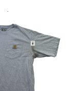 CARHARTT T SHIRT POCKET MINIMAL GRAY ΑΝΤΡΙΚΟ PRE OWNED L