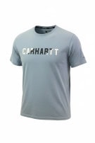 CARHARTT T SHIRT SPELL OUT LIGHT BLUE MEN PRE OWNED L
