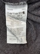 CARHARTT T SHIRT WORKWEAR CHARCOAL UOMO PRE OWNED XL