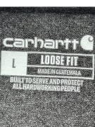 CARHARTT T SHIRT WORKWEAR CHARCOAL ΑΝΤΡΙΚΟ PRE OWNED L