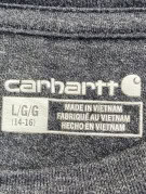 CARHARTT T SHIRT WORKWEAR CHARCOAL UNISEX PRE OWNED S