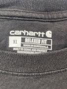 CARHARTT T SHIRT WORKWEAR NERO FADED UOMO PRE OWNED XL