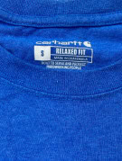 CARHARTT T SHIRT WORKWEAR BLU UOMO PRE OWNED S