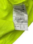 CARHARTT T SHIRT WORKWEAR NEON YELLOW MENS PRE OWNED M
