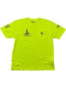 CARHARTT T SHIRT WORKWEAR NEON YELLOW MENS PRE OWNED M