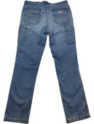 CARHARTT JEANS WORKWEAR WASHED BLUE MENS PRE OWNED XL