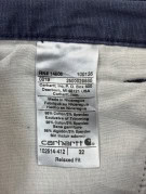 CARHARTT ΒΕΡΜΟΥΔΑ WORKWEAR NAVY ΑΝΤΡΙΚΟ PRE OWNED L