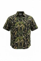 CARHARTT WIP ΠΟΥΚΑΜΙΣΟ BOTANICAL PRINT ΜΑΥΡΟ ΑΝΤΡΙΚΟ PRE OWNED XL