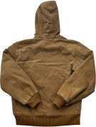 CARHARTT 2008 ZIP HOODIE WORKWEAR BROWN MEN PRE OWNED S