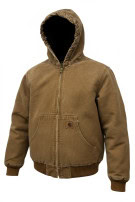 CARHARTT 2008 ZIP HOODIE WORKWEAR BROWN MEN PRE OWNED S