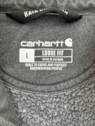 CARHARTT ZIP HOODIE WORKWEAR ΓΚΡΙ ΑΝΤΡΙΚΟ PRE OWNED L