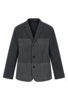 CARLO COLUCCI BLAZER STRIPED BLACK MEN PRE OWNED XL