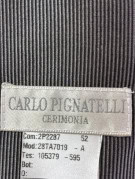 CARLO PIGNATELLI CERIMONIA CRAVATTA CLASSICA NERA UOMO PRE OWNED