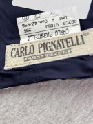 CARLO PIGNATELLI NECKTIE FLORAL NAVY MEN PRE OWNED