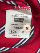 CARRERA JEANS POLO CLASSICA RIGATA ROSSA UOMO PRE OWNED M