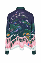 CASABLANCA SHIRT GRAPHIC MULTICOLOR MEN PRE OWNED L