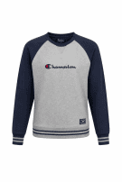 CHAMPION CREWNECK RETRO ΓΚΡΙ ΚΑΙ ΜΠΛΕ ΑΝΤΡΙΚΟ PRE OWNED S