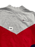 CHAMPION CREWNECK RETRO ΓΚΡΙ ΚΟΚΚΙΝΟ ΑΝΤΡΙΚΟ PRE OWNED M