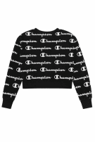 CHAMPION CREWNECK STREETWEAR ΜΑΥΡΟ ΓΥΝΑΙΚΕΙΟ PRE OWNED L