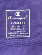 CHAMPION CROP TOP GRAPHIC LILLA DONNA PRE OWNED XS