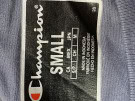 CHAMPION CROPPED SWEATSHIRT SPORTY NAVY WOMEN PRE OWNED M