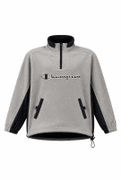 90s CHAMPION FLEECE PULLOVER STREETWEAR ΓΚΡΙ ΑΝΤΡΙΚΟ PRE OWNED S