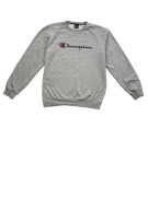 CHAMPION SWEATSHIRT CASUAL LOGO GREY MENS XL