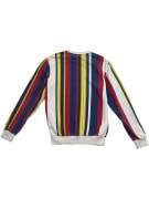 CHAMPION MULTICOLOR STRIPED SWEATSHIRT WITH LOGO UNISEX S
