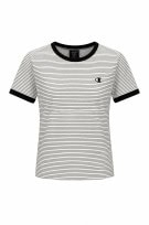 CHAMPION ΓΚΡΙΦΕΡΑΜΕΝΟ TSHIRT ΡΙΓΕ ΜΑΥΡΟ ΑΝΤΡΙΚΟ PRE OWNED XS
