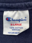CHAMPION T SHIRT GRAFICA VINTAGE COLLEGIATE NAVY UOMO PRE OWNED XL